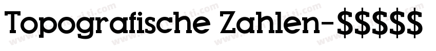 Topografische Zahlen字体转换